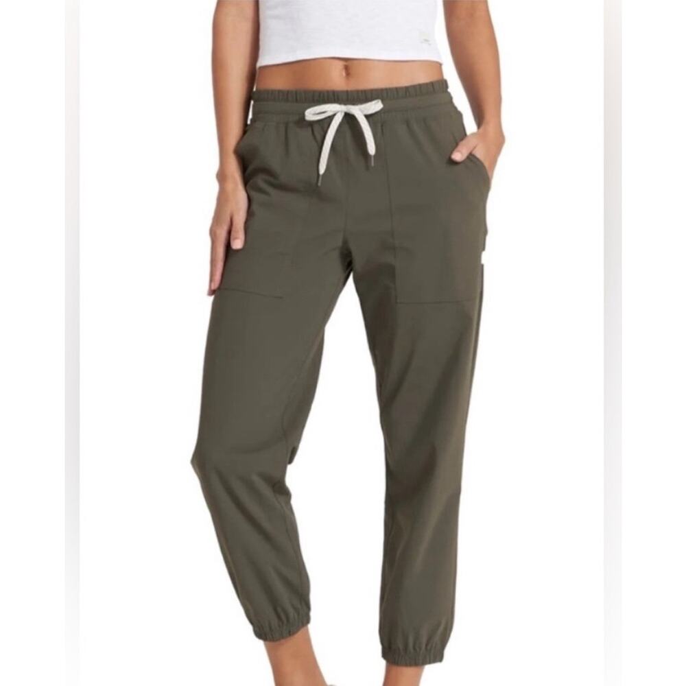 Vuori Olive Green Drawstring Joggers